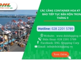 Các cảng Container Hoa Kỳ dự báo tiếp tục bận rộn trong tháng 9