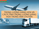 Trọng Lượng Hàng Hóa Và Cách Tính Trọng Lượng Hàng Hóa Trong Vận Chuyển