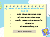 BỘ CHỨNG TỪ XUẤT NHẬP KHẨU BẮT BUỘC CẦN CÓ