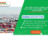 CHI TIẾT TOP 10 HÃNG TÀU LỚN NHẤT THỜI ĐIỂM HIỆN TẠI (NĂM 2025)