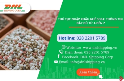 Chính sách thủ tục nhập khẩu phân bón về Việt Nam 