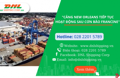 Tin Vui Đến Doanh Nghiệp "Cảng New Orleans Tiếp Tục Hoạt Động Sau Cơn Bão Francine" 