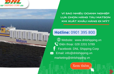 Hãng tàu Matson – Giải pháp vận chuyển nhanh, ổn định từ Việt Nam đi Mỹ cùng DNL SHIPPING