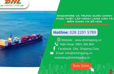 SINGAPORE VÀ TRUNG QUỐC CHÍNH THỨC THIẾT LẬP HÀNH LANG VẬN TẢI BIỂN XANH VÀ SỐ HÓA