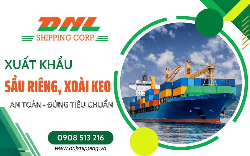 xuất khẩu xoài keo và sầu riêng